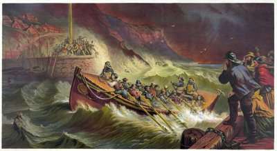 The Departure, Launching the Lifeboat by Thomas Brooks